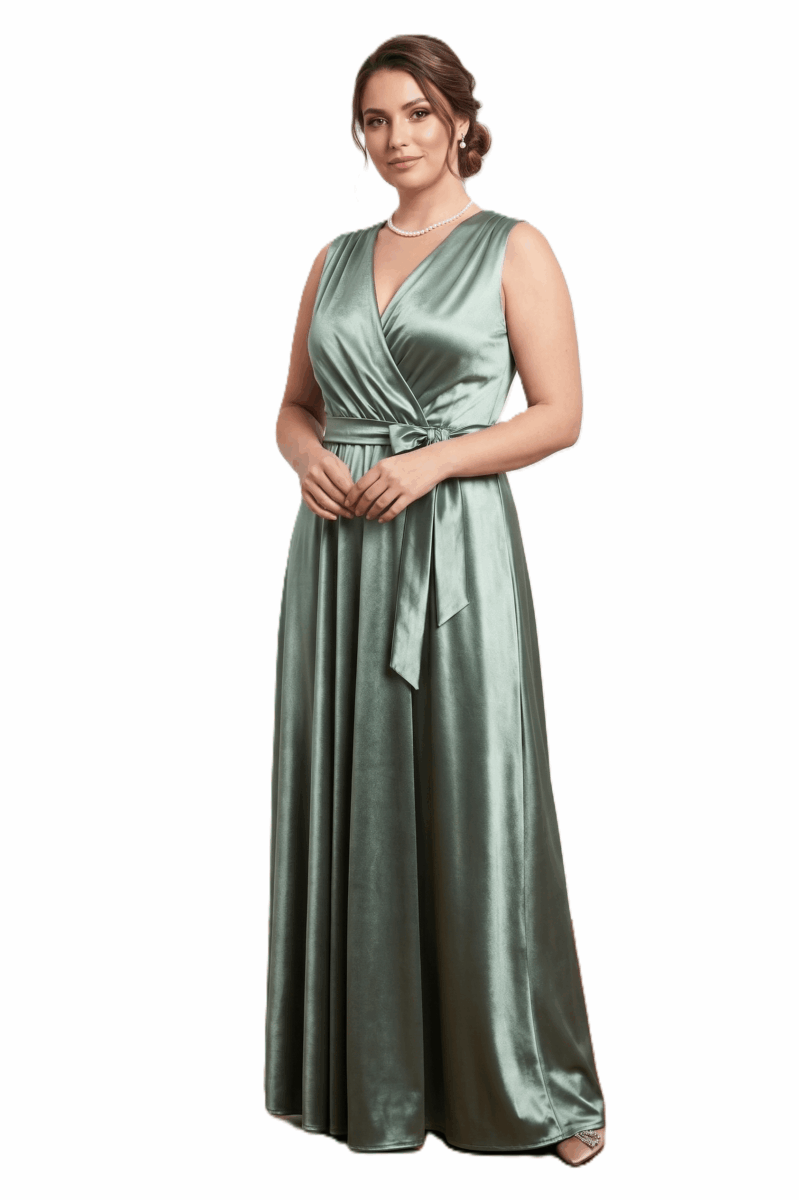 Szatén ruha (hosszú) - R563 - Image 3