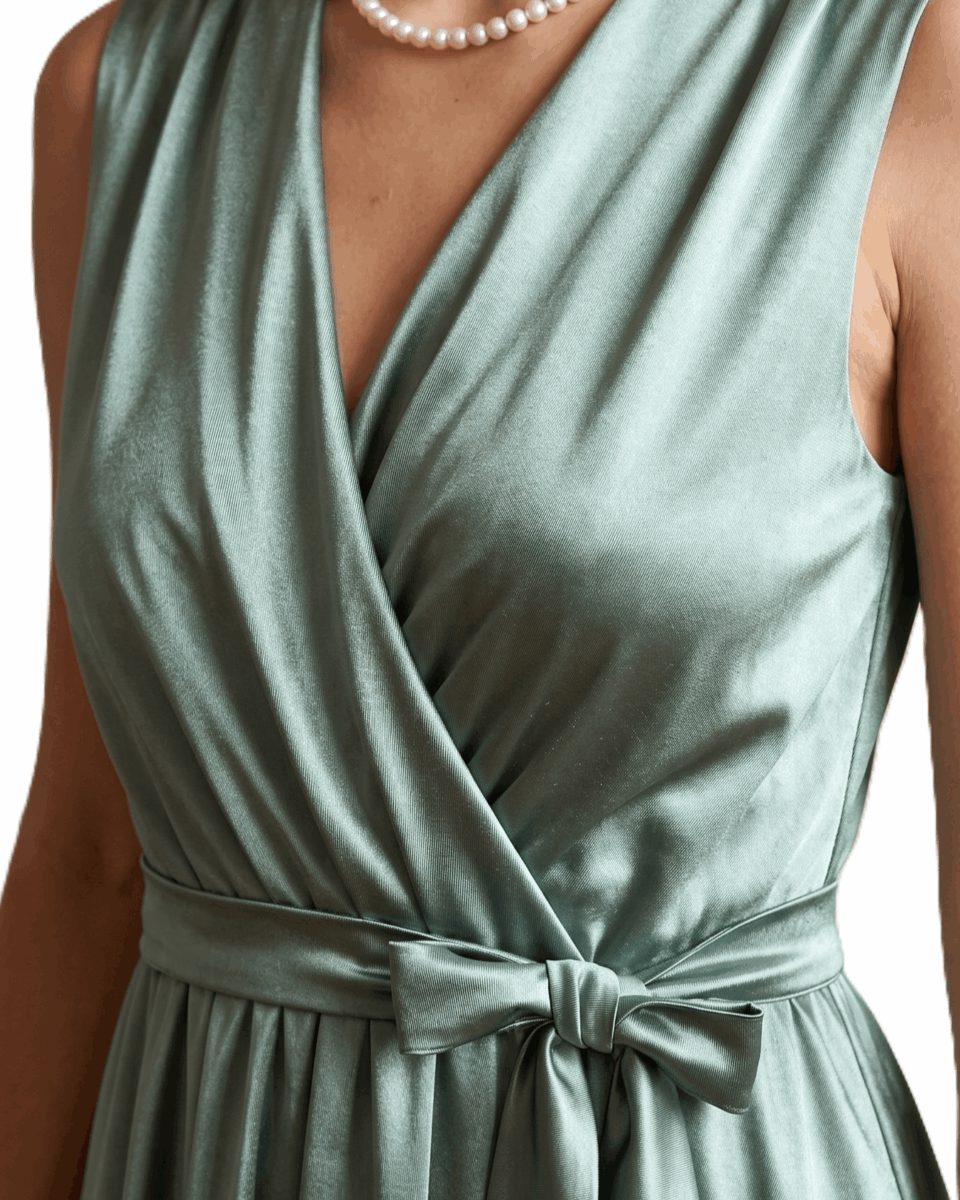 Szatén ruha (hosszú) - R563 - Image 6